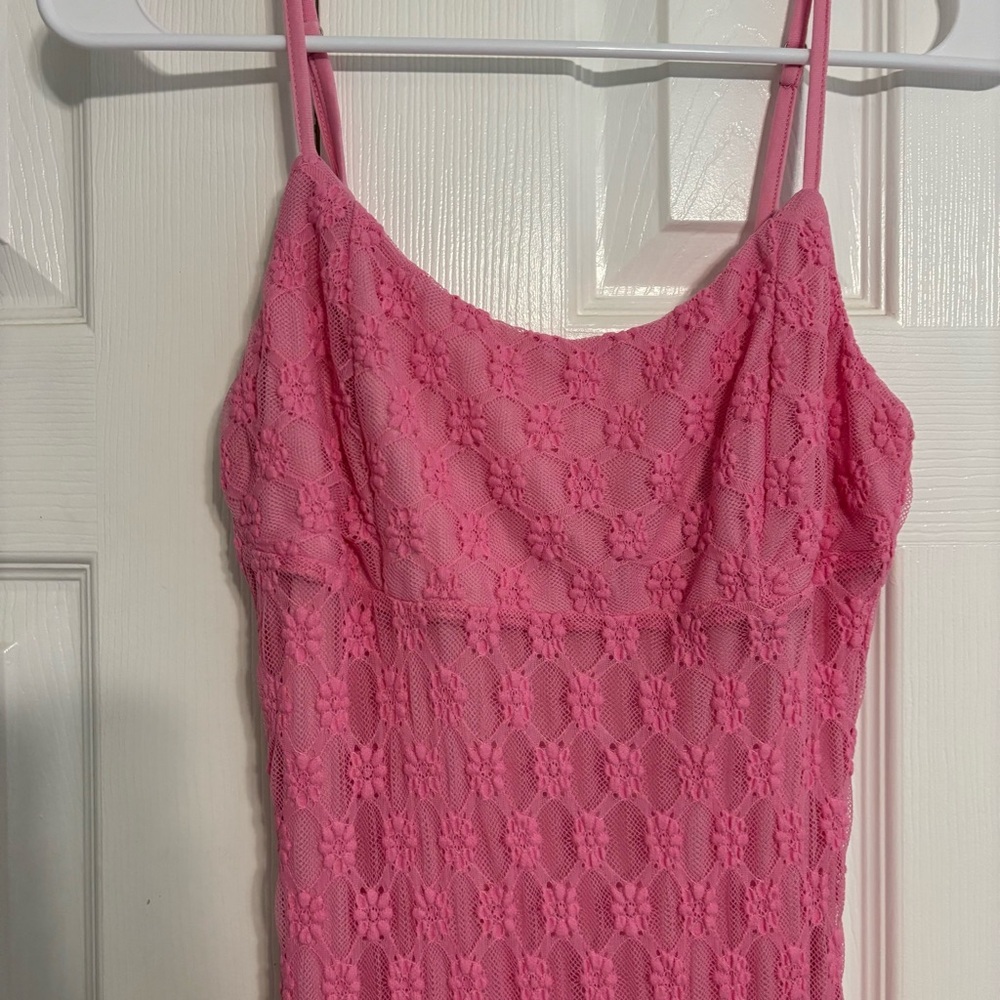 B Right Pink Lace Floral Dress - Picture 5 of 6